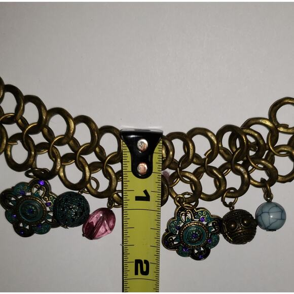 Premier Designs Boho Jewelry Set Charm Necklace Toggle Bracelet Y2K Relic Style - Picture 8 of 9